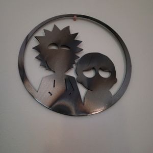 Rick and Morty steel wall decor